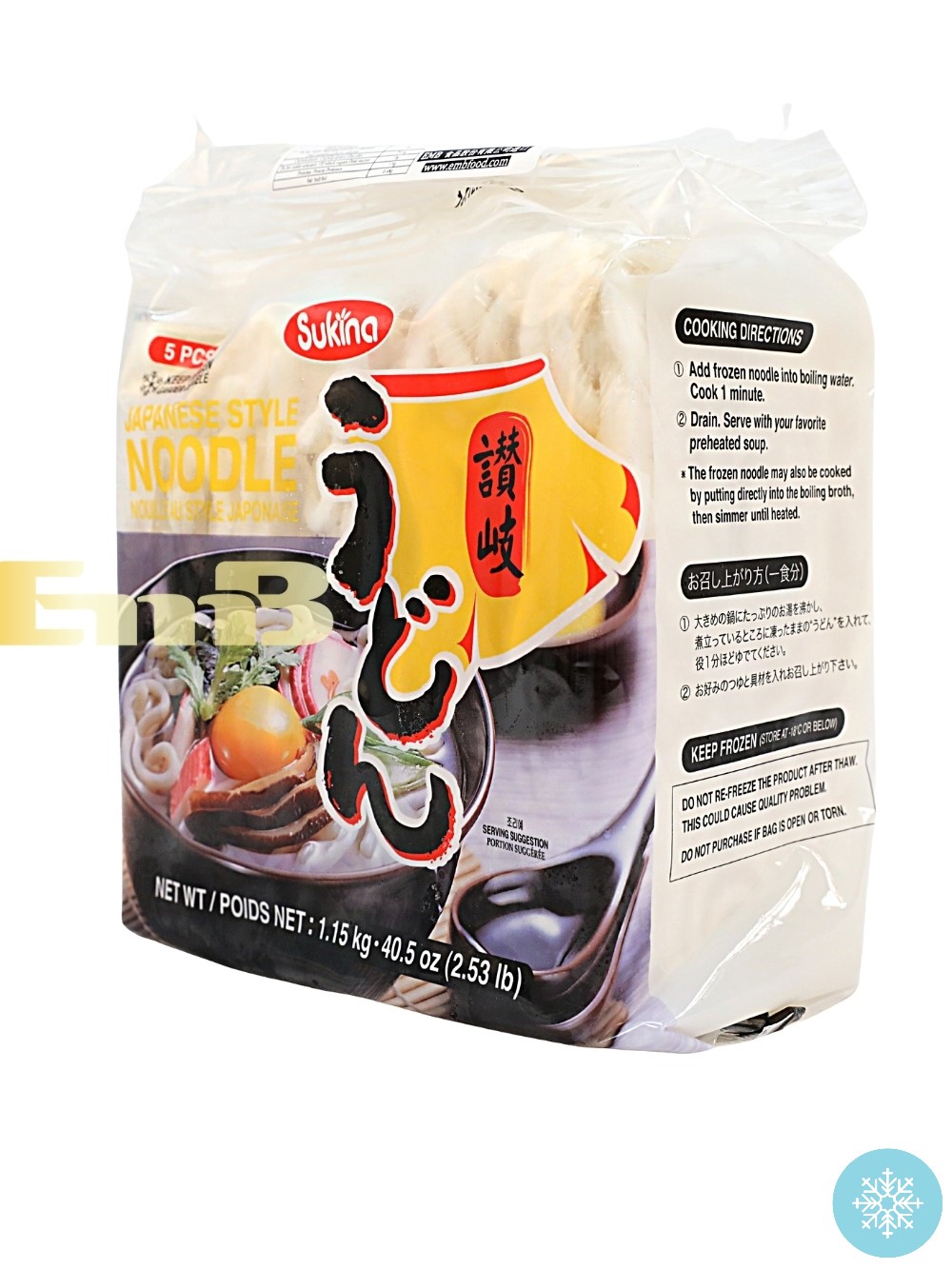 Fideos Udon SUKINA 8/1.15kg | EMBFOOD