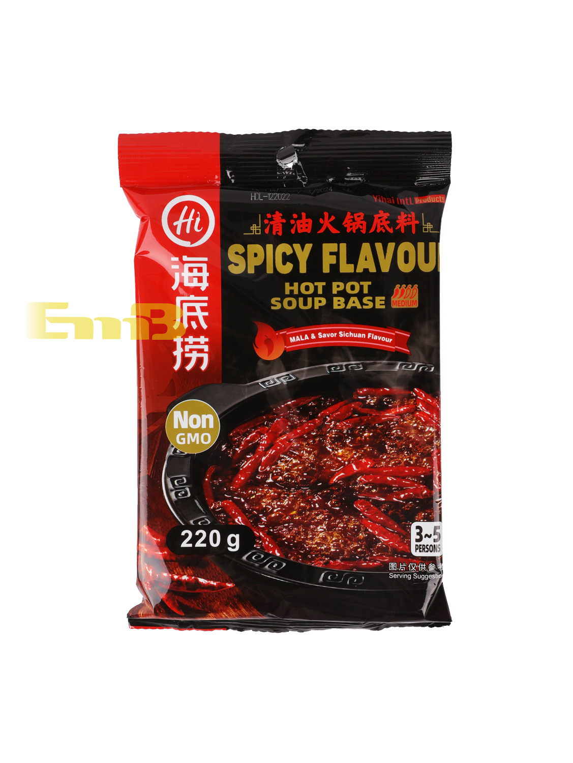 Condimento picante de hotpot HI 34/220g | EMBFOOD