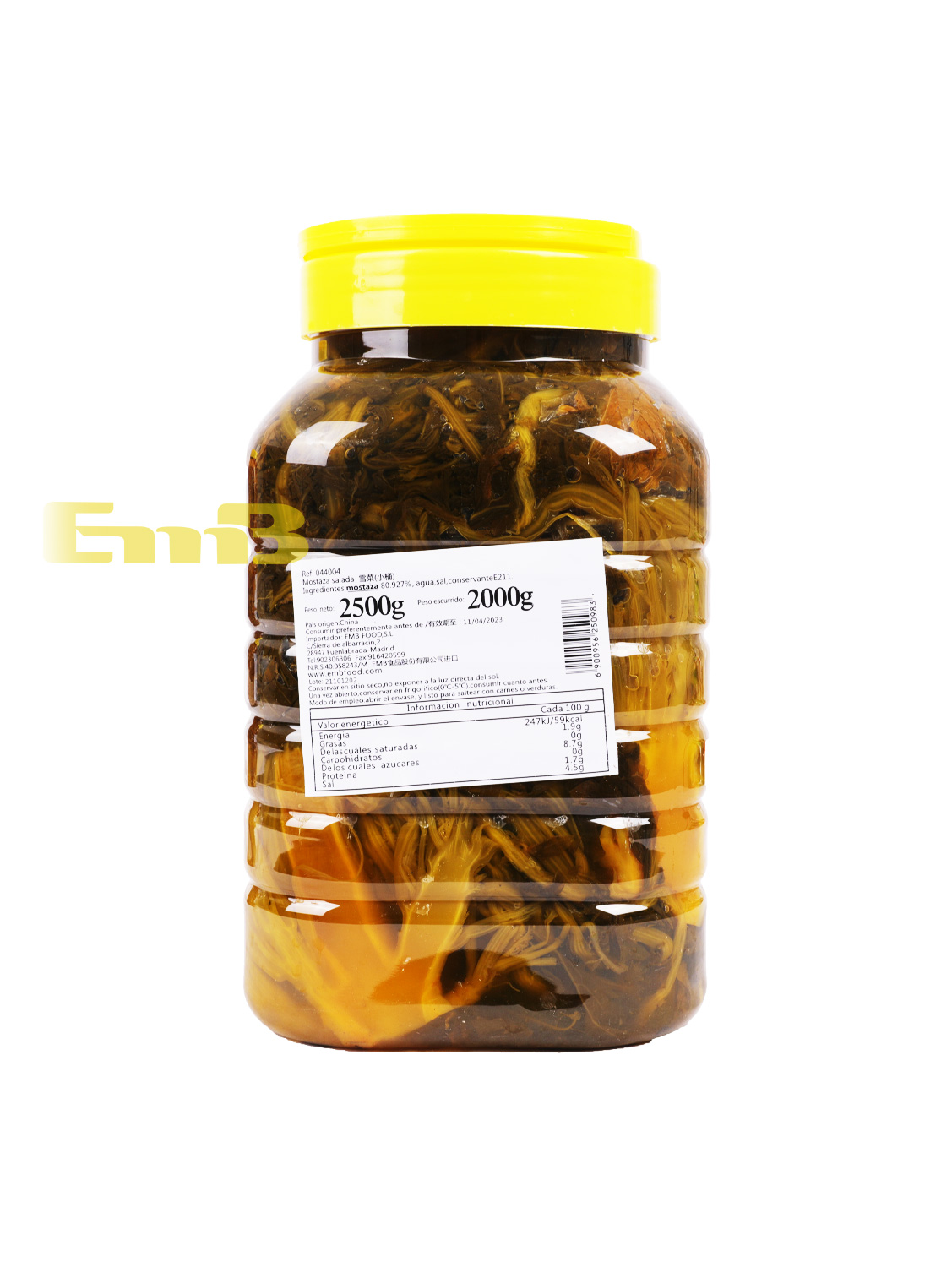 Mostaza salada LULU 6/2.5kg | EMBFOOD