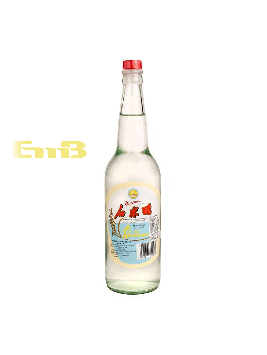 Vinagre de arroz blancoNARCISSUS 24/600g | EMBFOOD