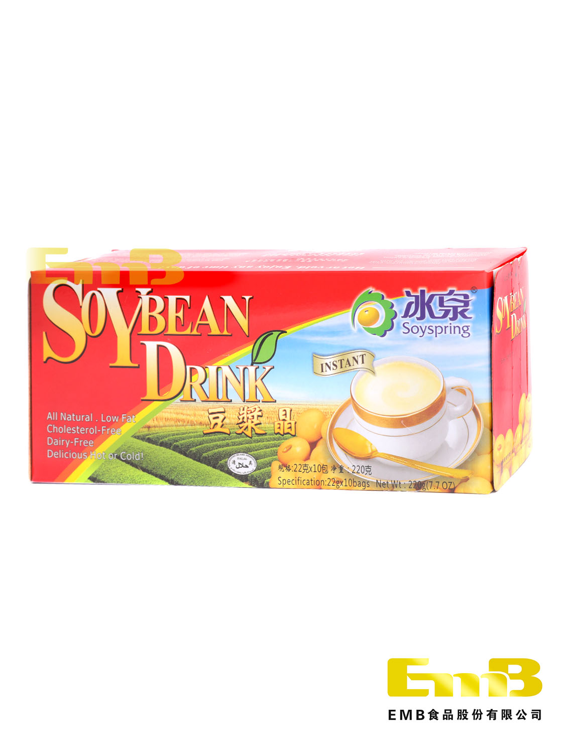 Bebida de soja ins. SOYSPRING 40/220g | EMBFOOD