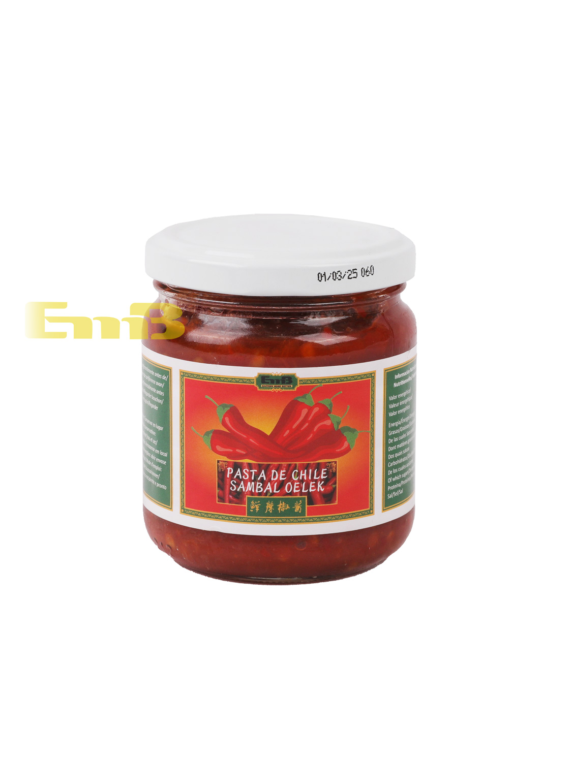 Pasta de Chile Sambal Oelec EMB 12/200g | EMBFOOD