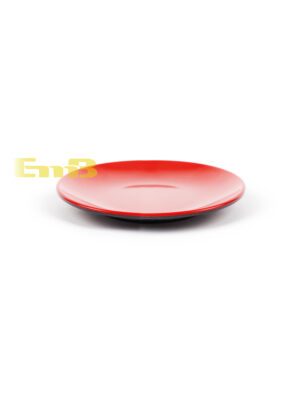 Plato negro y rojo JM 6” 15cm | EMBFOOD