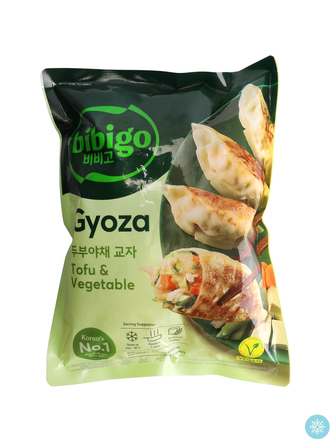 合并5+052233 (整)韩国BIBIGO冻豆腐蔬菜煎饺 12/600g | EMBFOOD