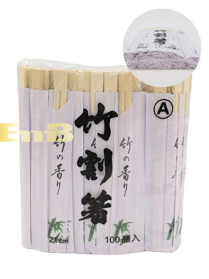 合并10+1日式尖头双生竹筷子白绿套 30/100双 21cm*4.8mm | EMBFOOD