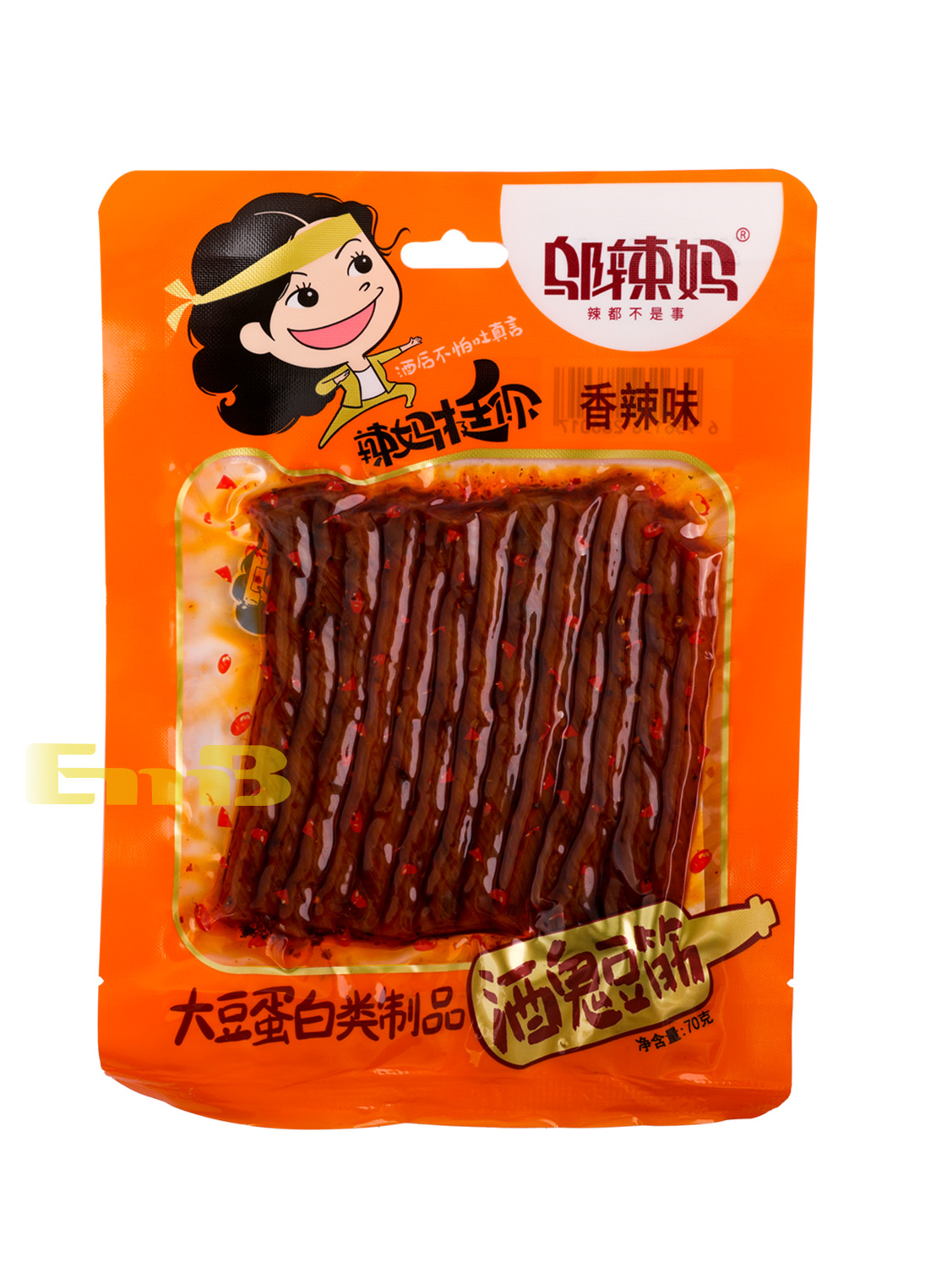 邬辣妈麻辣豆卷香辣味 100/70g | EMBFOOD