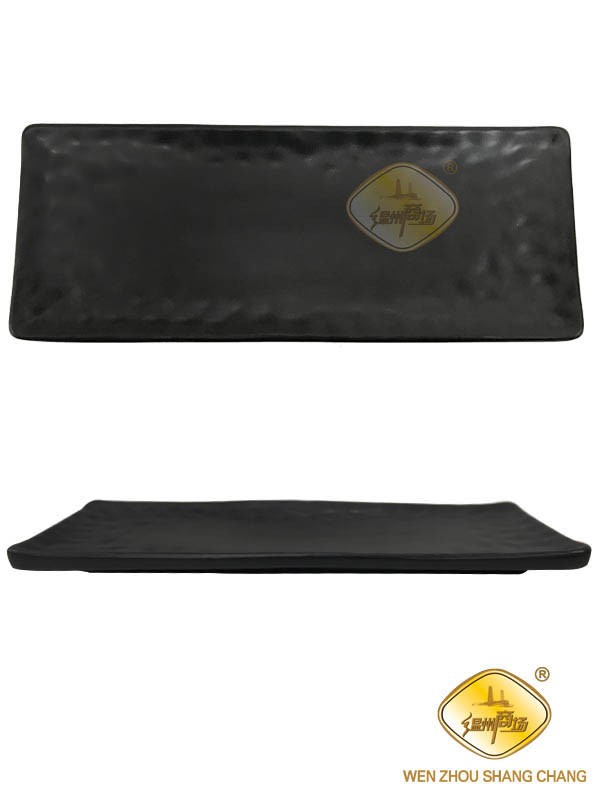 WB密胺黑色磨砂长方盘11寸 1*48 140131 | EMBFOOD