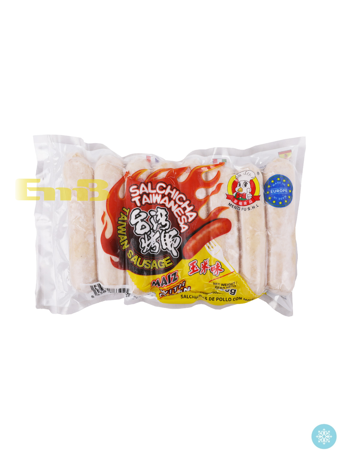 (整)蒙福冰冻台湾烤肠(玉米味) 16/430g | EMBFOOD