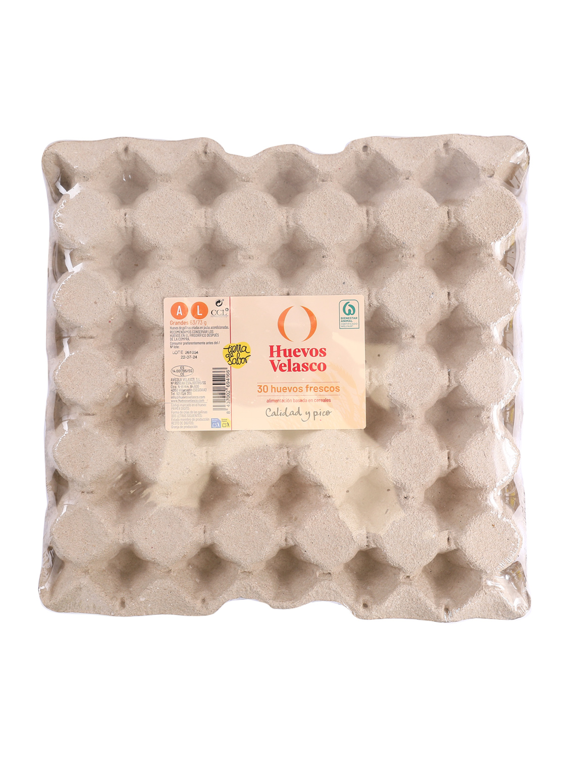 *#整箱 新鲜鸡蛋盒装有塑膜L 30个  1*8盒 | EMBFOOD