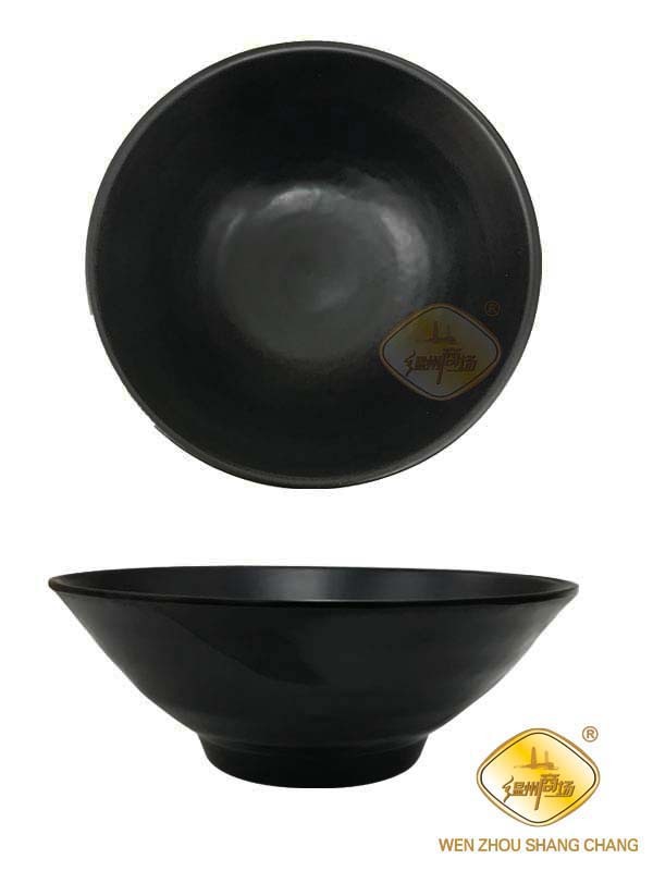 WB密胺黑色磨砂套六反口碗7寸 1*84 JW1007 | EMBFOOD