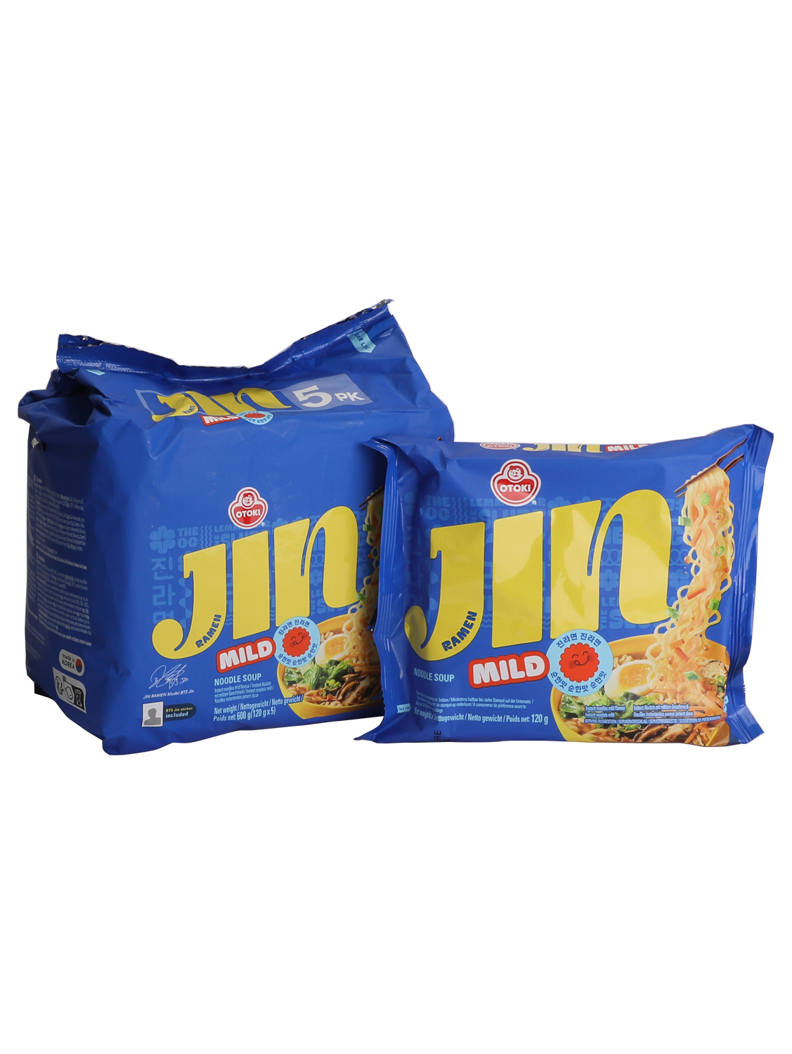 合并10+1韩国OTTOGI不倒翁金拉面微辣*袋 40/120g 五连包 | EMBFOOD