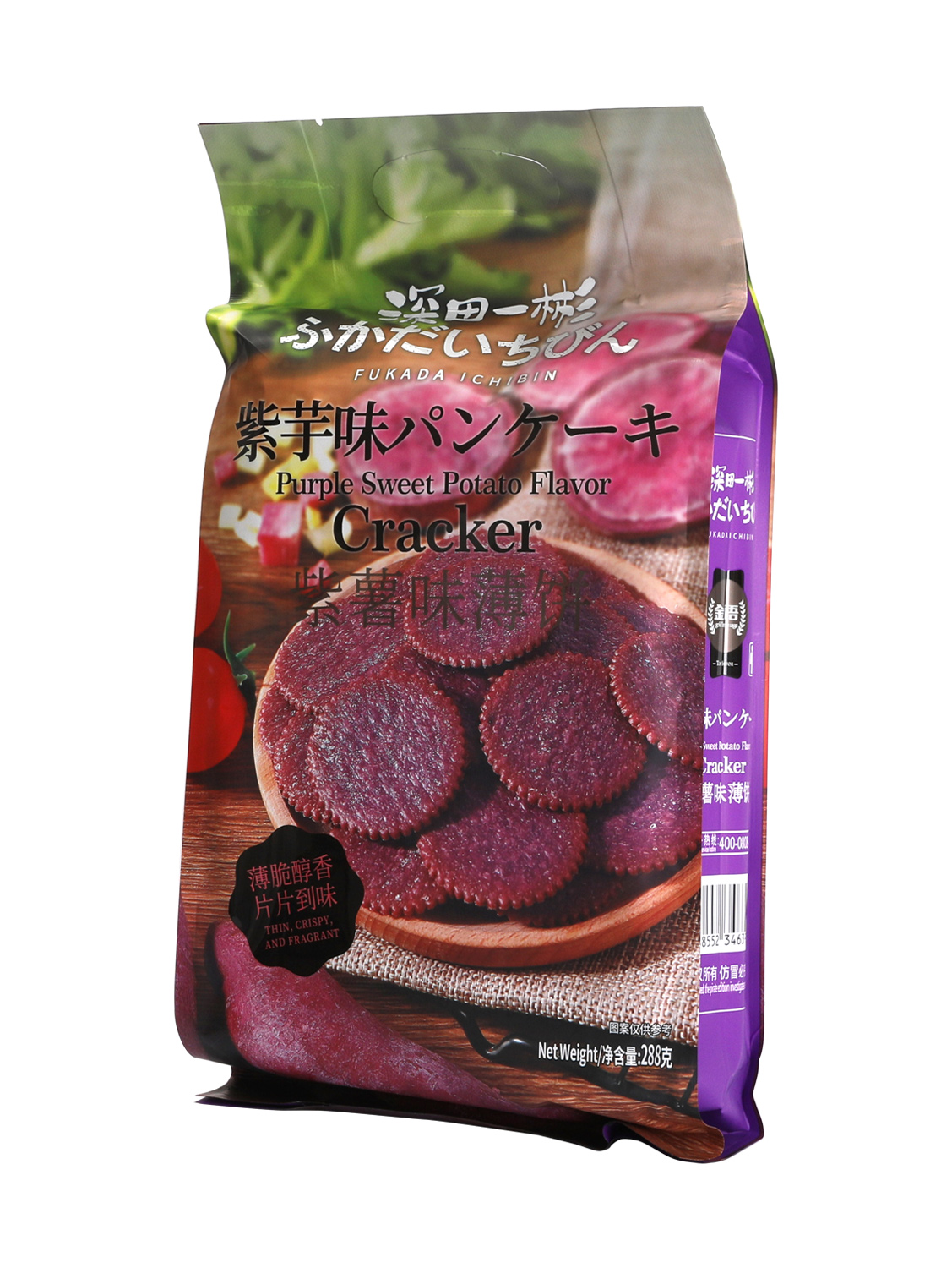 深田一彬紫薯味薄饼 12/288g | EMBFOOD