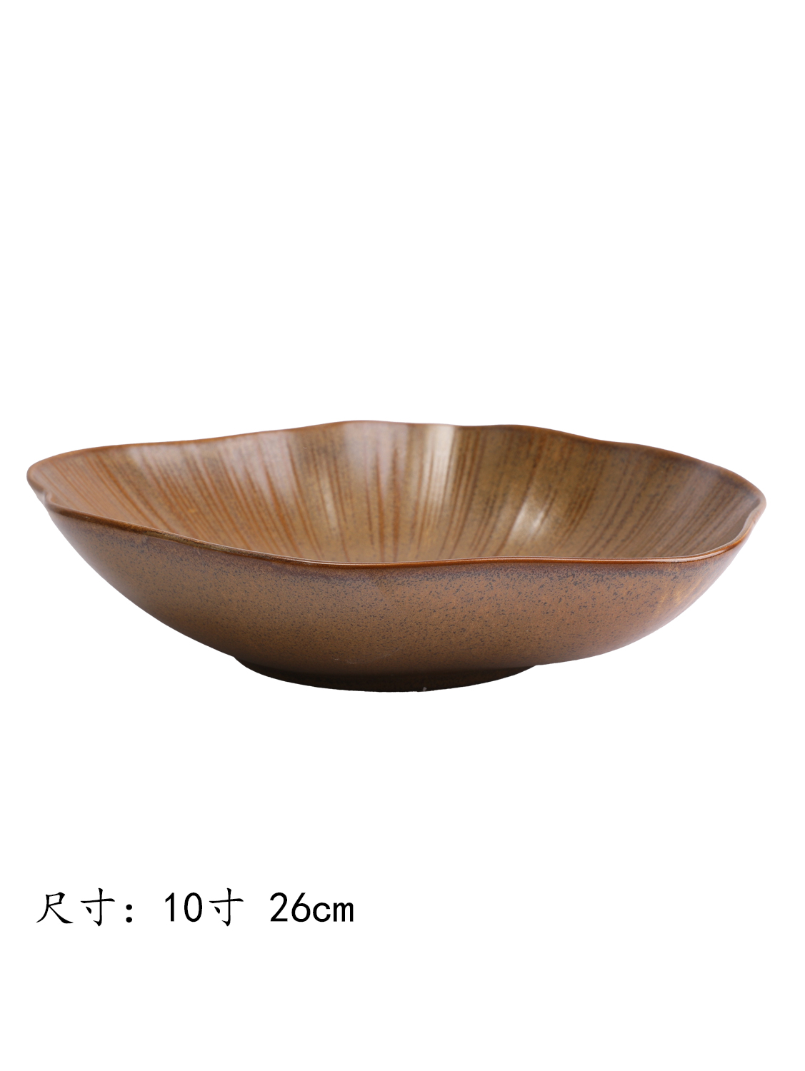GM流金岁月异形碗10寸 1*24 26cm | EMBFOOD