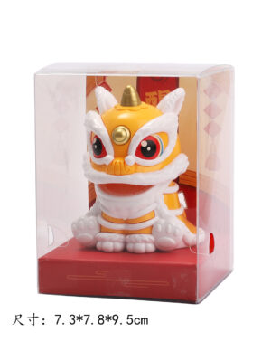 迷你舞狮(黄白) 1*144 7.3*7.8*9.5cm 6651 | EMBFOOD