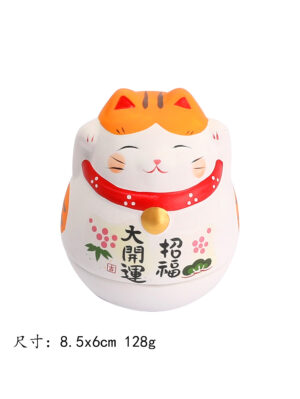 招财猫不倒翁 1*100 8.5*6cm 128g | EMBFOOD