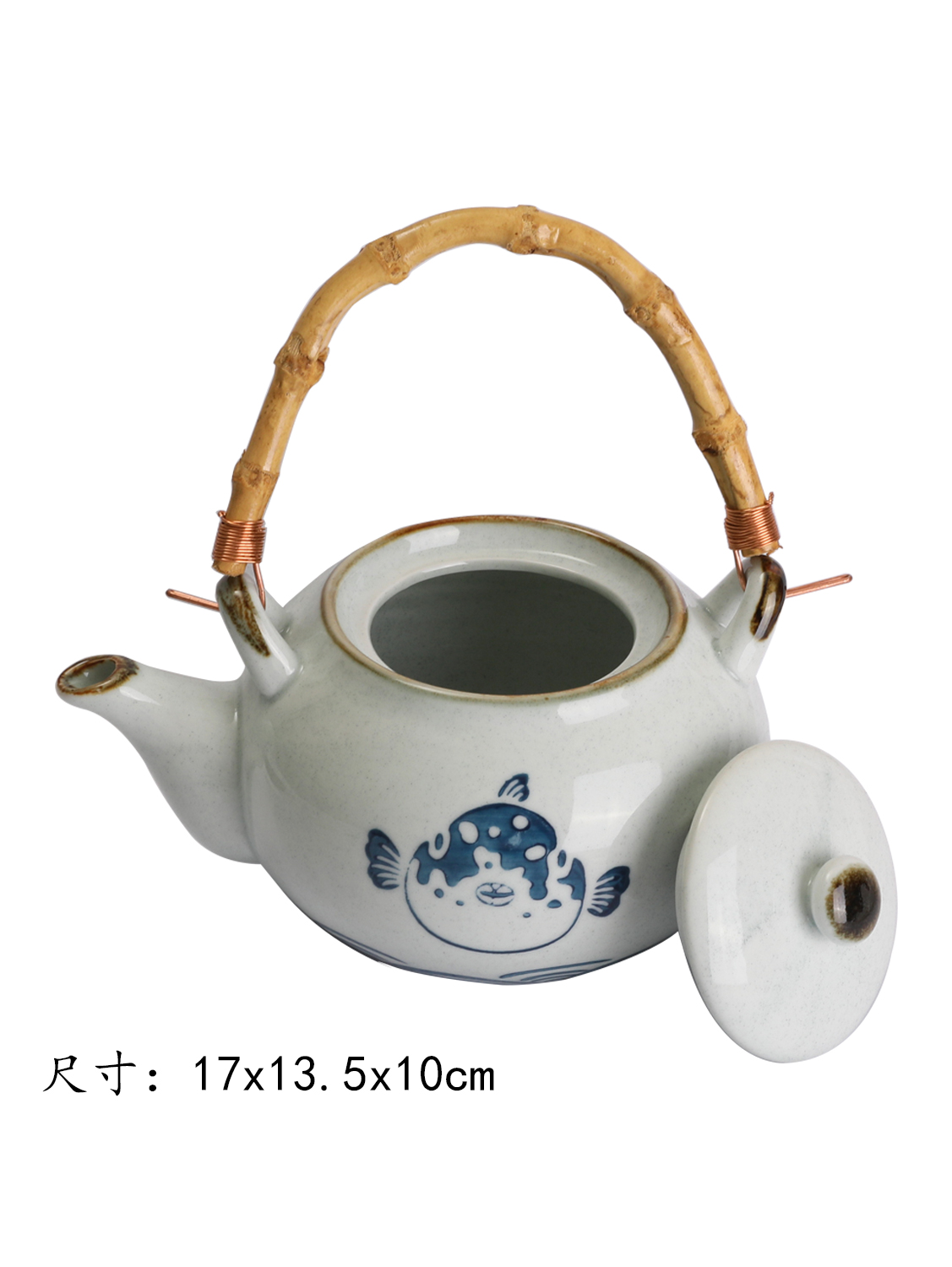 JM鱼上球形茶壶1000ml 1*20 17x13.5x10cm | EMBFOOD