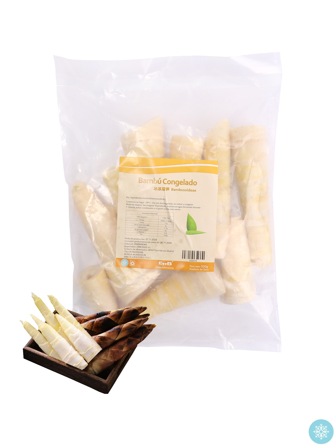 Bambu congelado EMB 20/500g | EMBFOOD