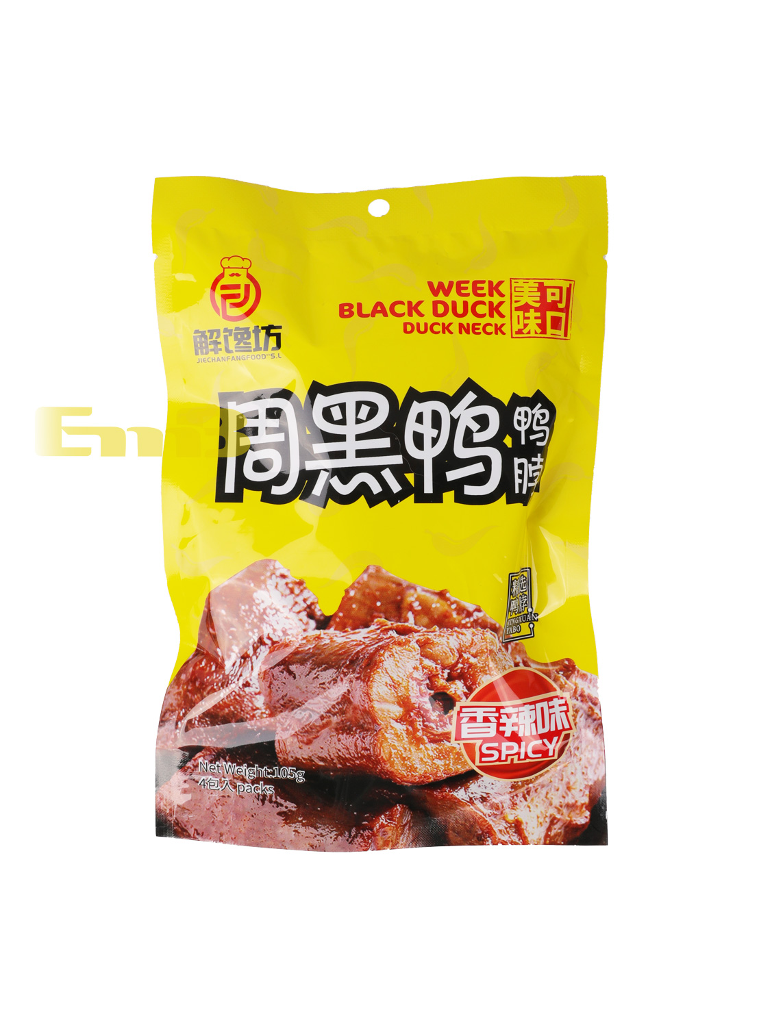 解馋坊周黑鸭鸭脖(香辣味) 24/105g | EMBFOOD