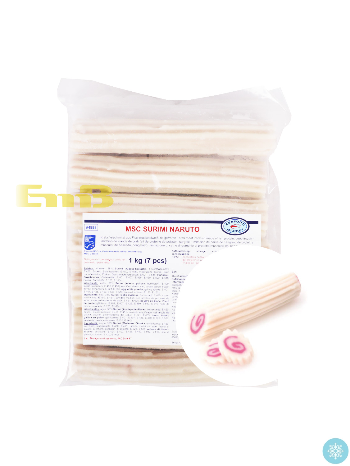 SEAFOOD冰冻鸣门卷 7pcs 10/1kg | EMBFOOD