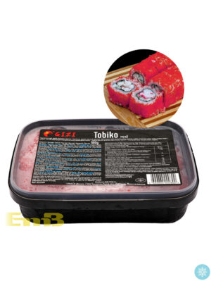 GIZI冰冻红色飞鱼子Tobiko 12/500g | EMBFOOD