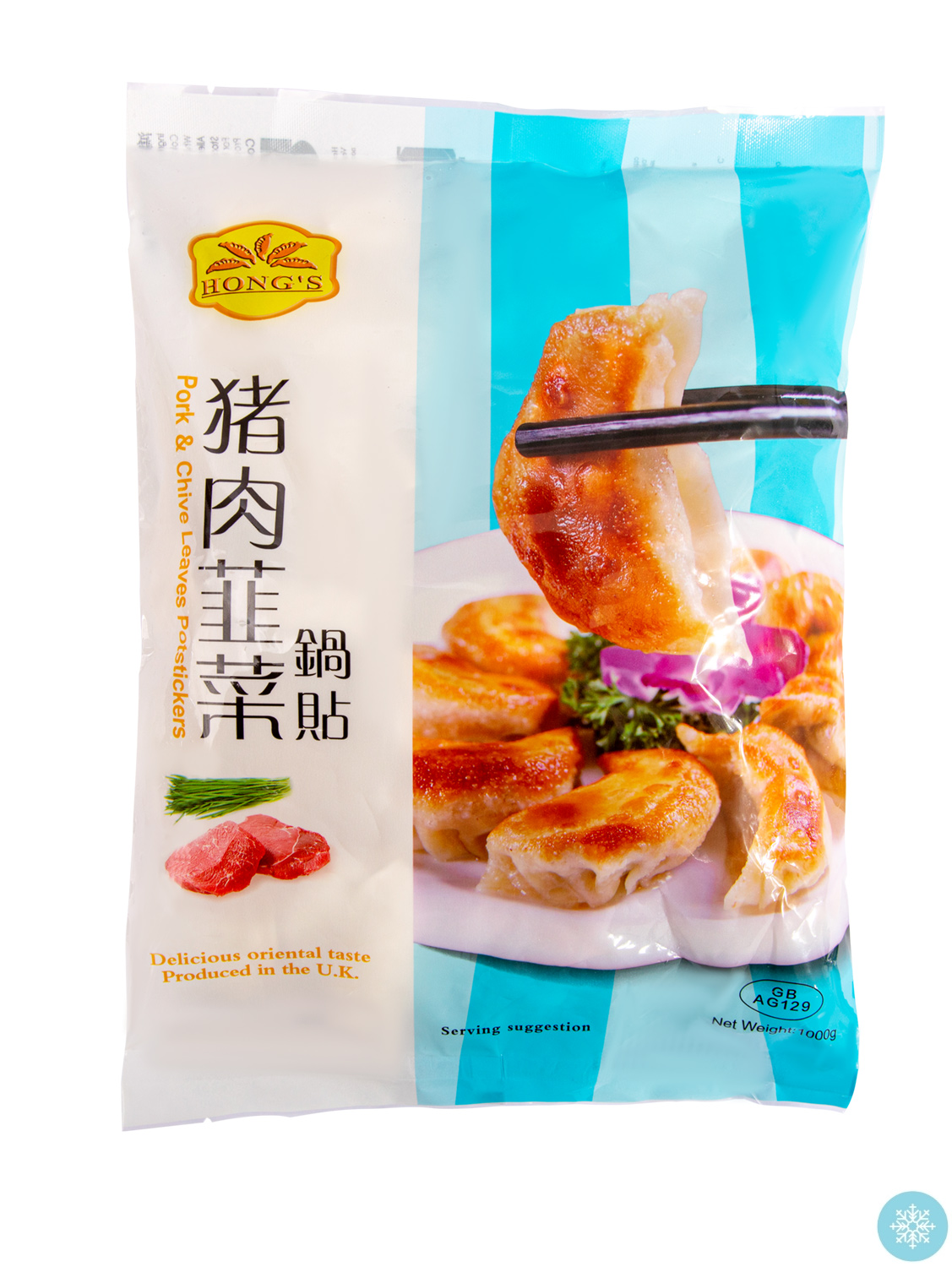 (整)#HONGS鸿字冻猪肉韭菜锅贴 8/1kg | EMBFOOD
