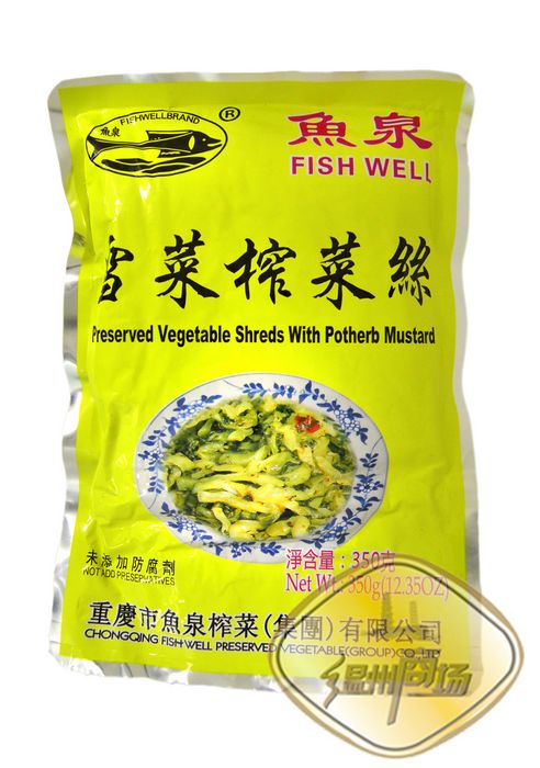鱼泉牌雪菜榨菜丝 20/350g | EMBFOOD