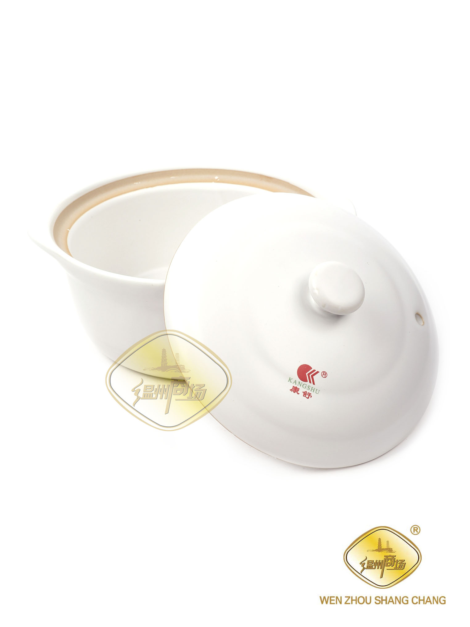 KS康舒2号白陶瓷煲砂锅1.8L 1*12 8.5寸电陶炉可用 | EMBFOOD