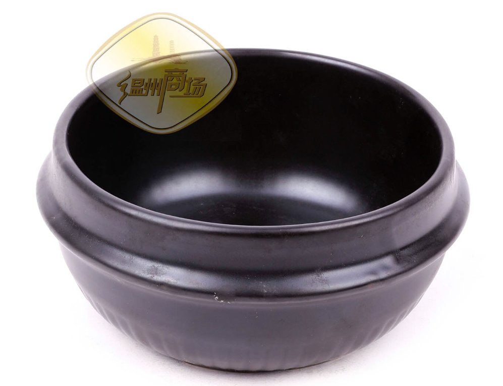 KS康舒123号黑色石锅砂锅1.1L 1*24 7寸电炉可用 | EMBFOOD