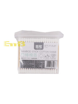 HL惠隆竹棒棉签100支袋装 1*480小包(20*24u)  HL-0700 | EMBFOOD