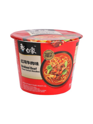 合并10+1白象味鲜美经典红烧牛肉味面*桶 12/107g | EMBFOOD