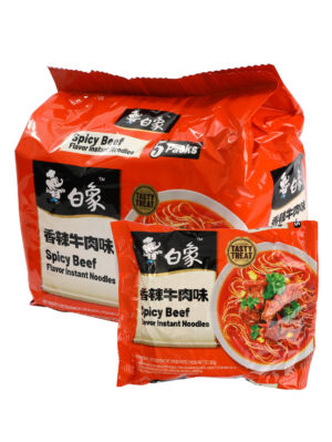 合并10+1白象味鲜美经典香辣牛肉味面 30/102g 五连包 | EMBFOOD