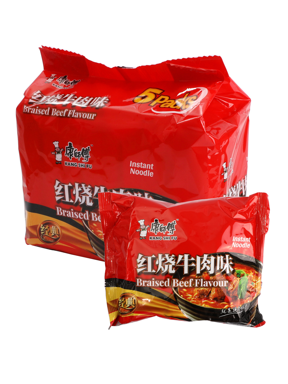 合并10+1康师傅红烧牛肉面*袋 30/106g 五连包 | EMBFOOD