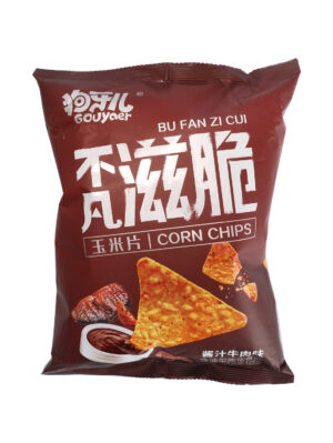 狗牙儿不凡滋脆玉米片(酱汁牛肉味) 30/158g | EMBFOOD