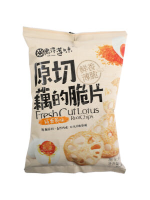 偶得莲味原切藕的脆片(咸蛋黄味) 24/55g | EMBFOOD
