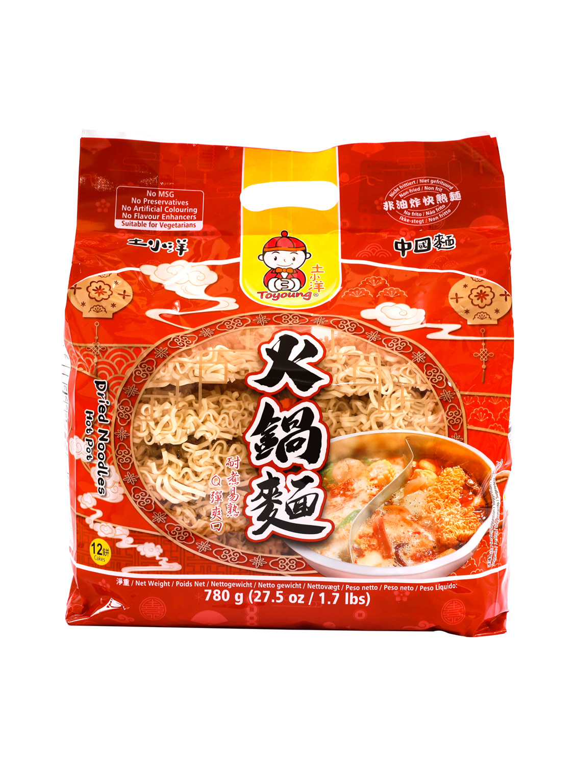 合并10+1-整-土小洋牌火锅面 12/780g | EMBFOOD