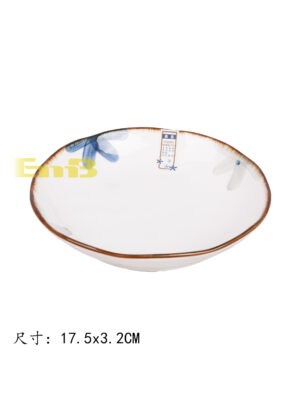 GM墨兰饭盘7寸 1*48 17.5x3.2cm | EMBFOOD