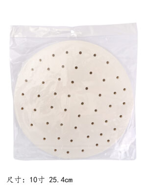 10寸蒸笼纸/38G 25.4cm 1*10包 300张装 | EMBFOOD