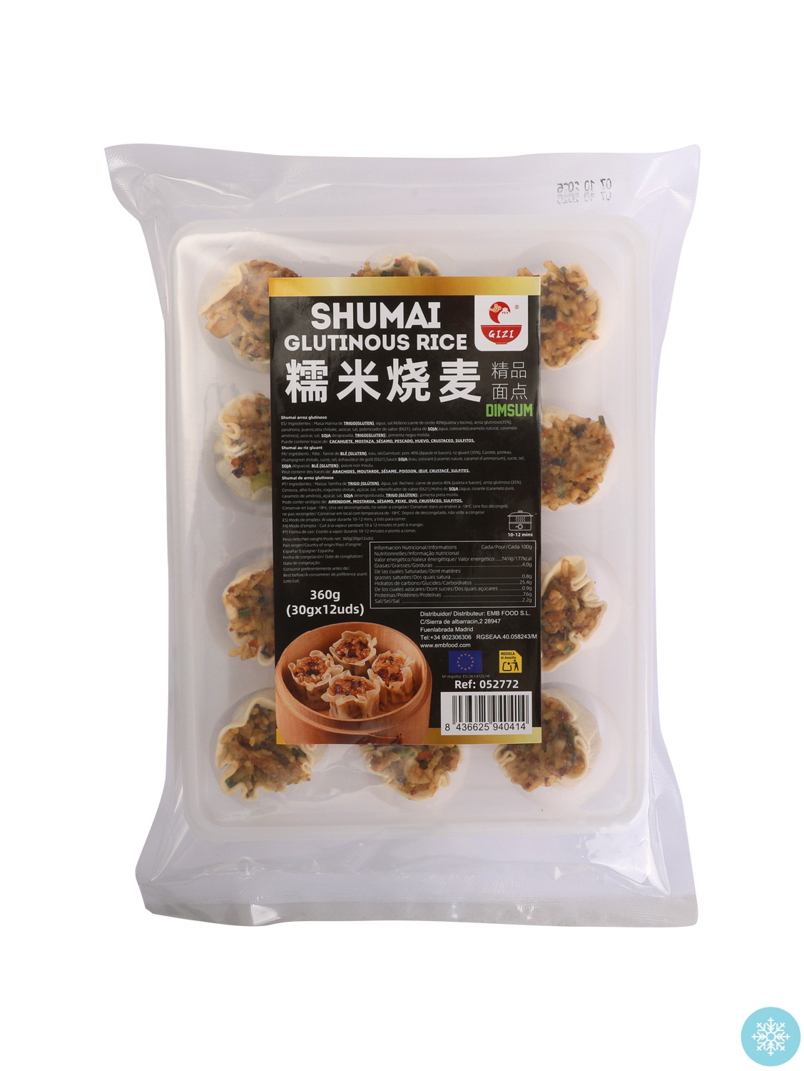 Shumai arroz glutinoso GIZI 12/360g | EMBFOOD