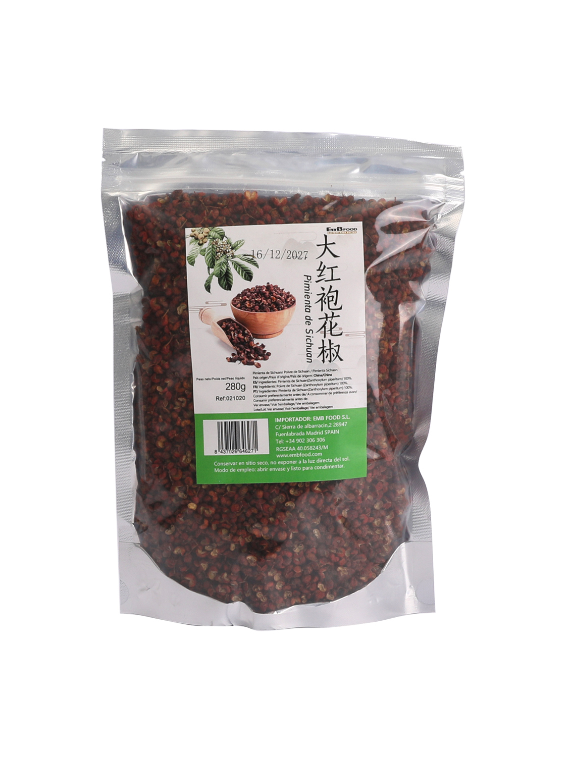 Pimienta de sichuan EMB 26/280g | EMBFOOD