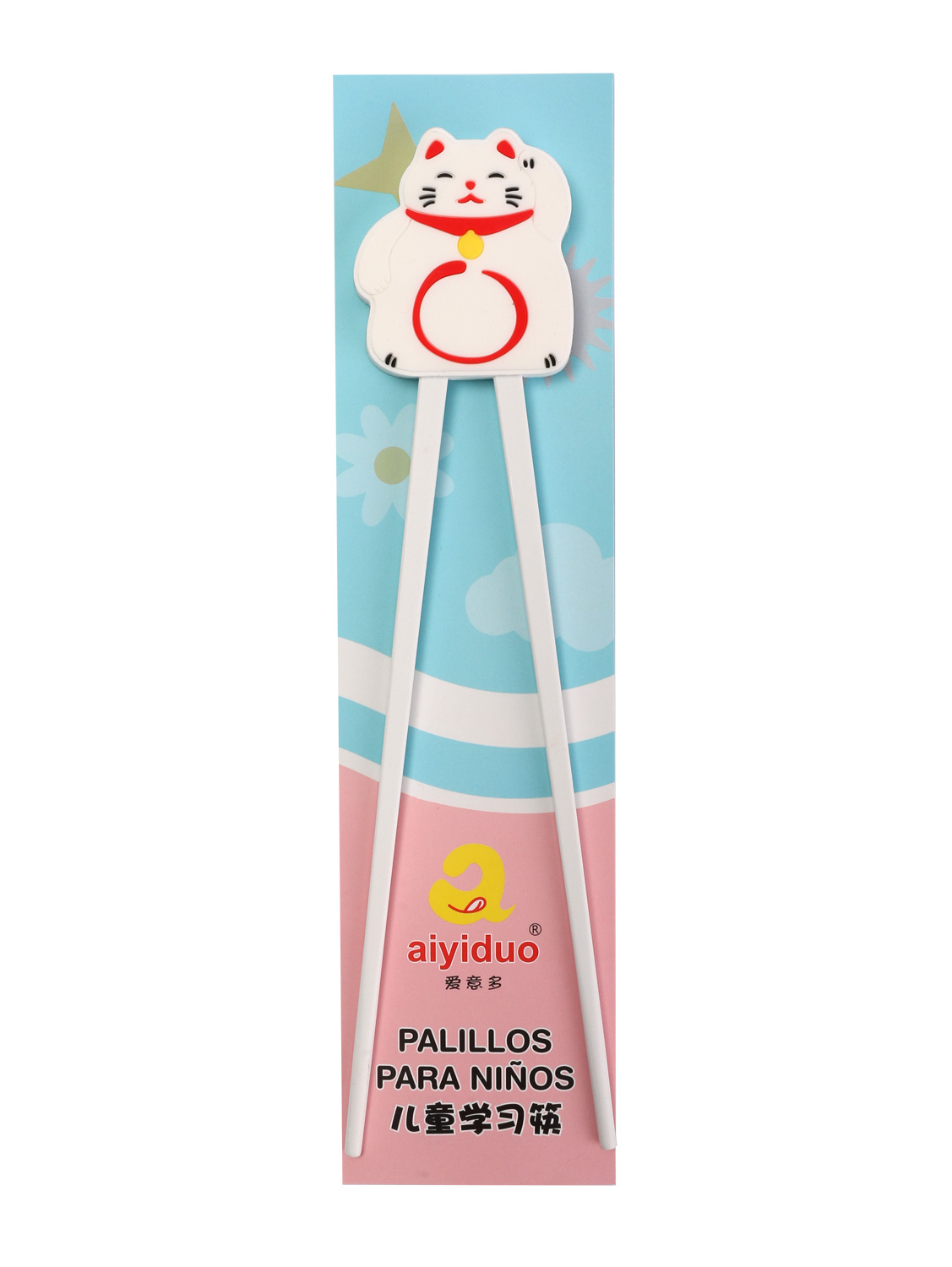 招财猫儿童学习筷23cm 1*600(30*20u) | EMBFOOD