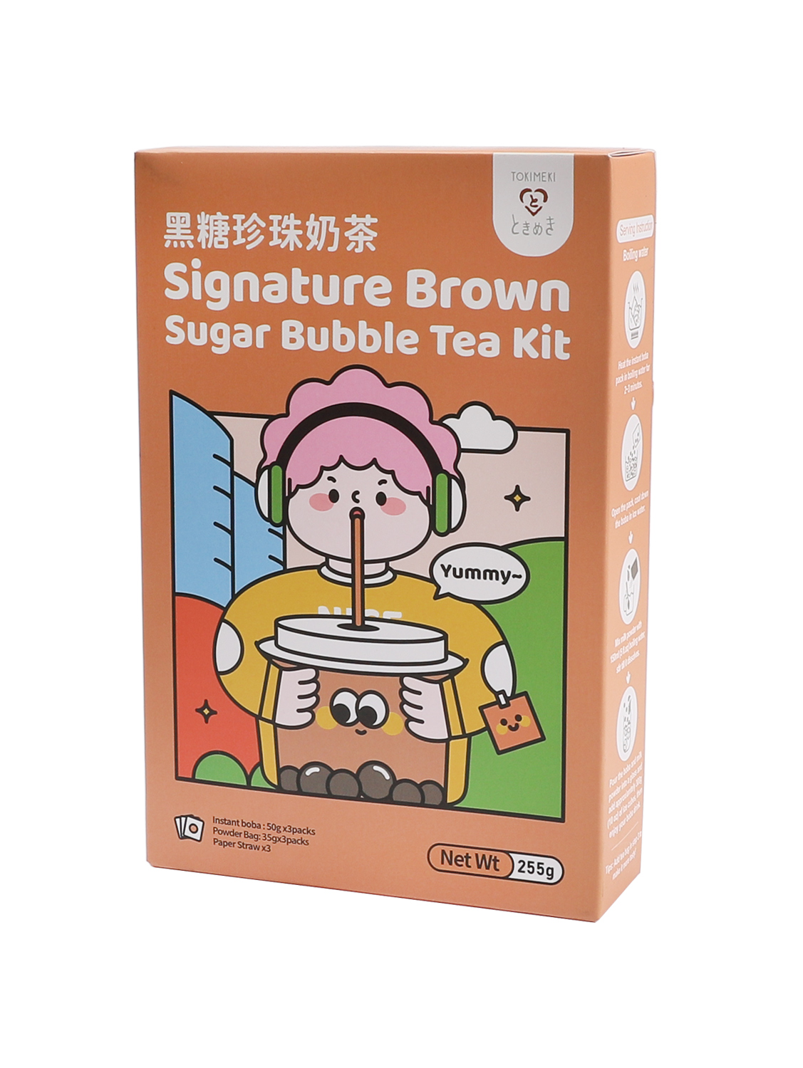 Tokimeki黑糖珍珠奶茶 12/255g | EMBFOOD