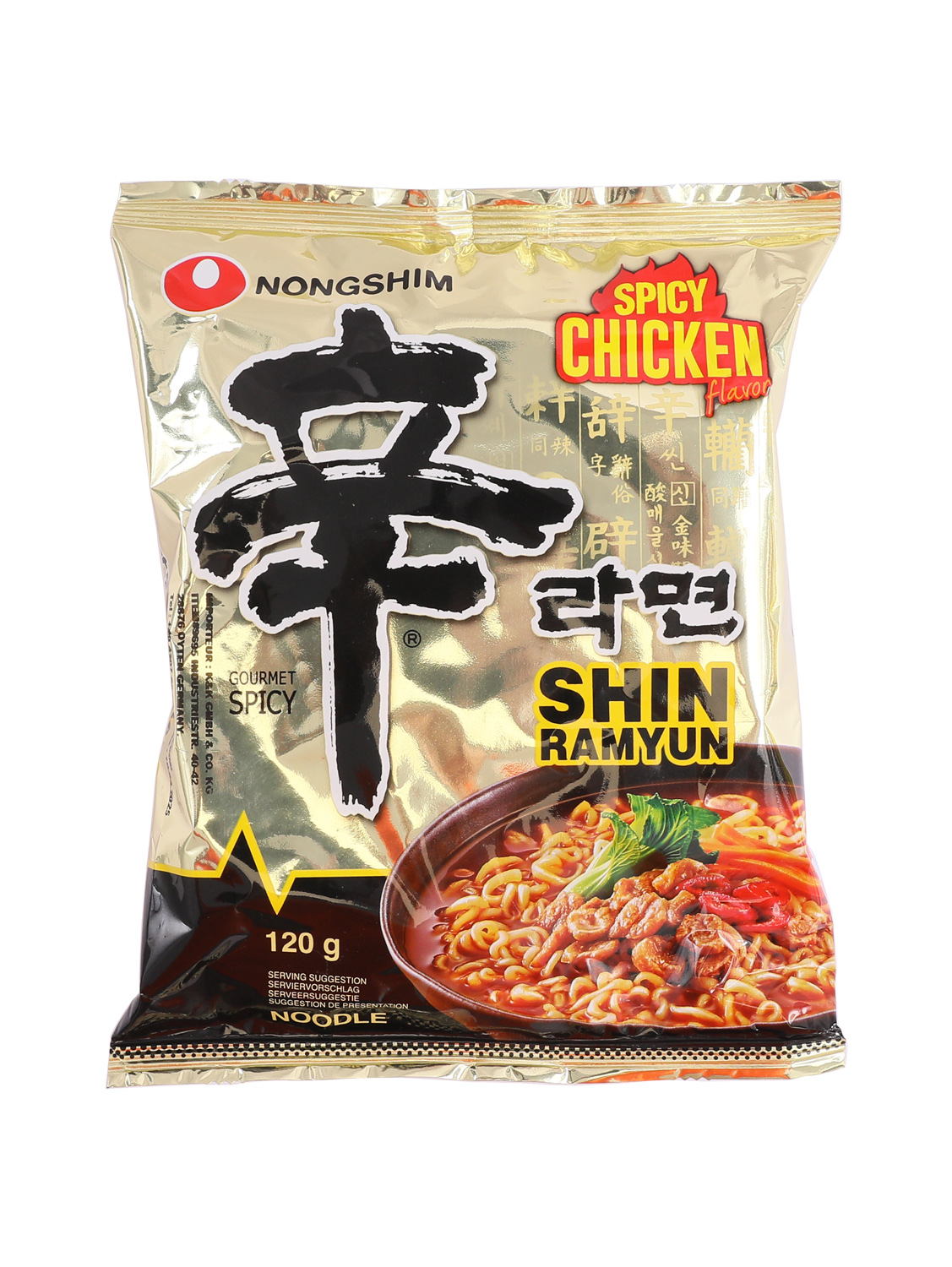韩国农心辛辣鸡肉拉面 20/120g | EMBFOOD