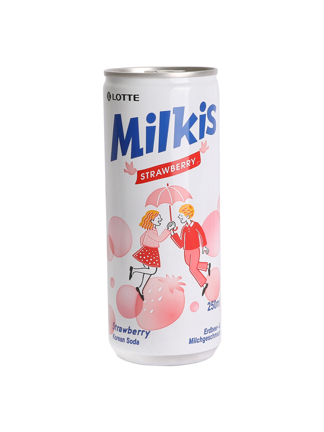 韩国乐天Milkis草莓牛奶碳酸饮料 30/250ml | EMBFOOD