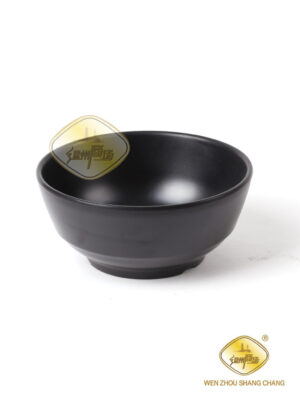 WB密胺黑色磨砂饭碗5寸 1*192 140083 12.5cm 3353 | EMBFOOD