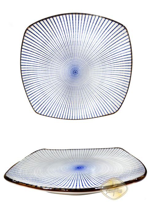 GM线条四方凹边盘 1*20 10寸 22.5*22.5*3cm | EMBFOOD