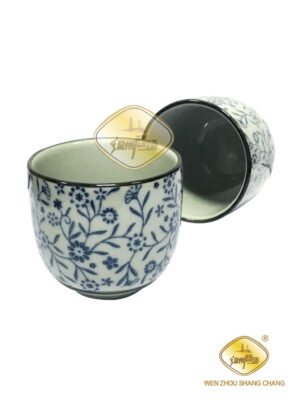 JM蓝花茶杯6.5cm 1*160 JMA568 | EMBFOOD