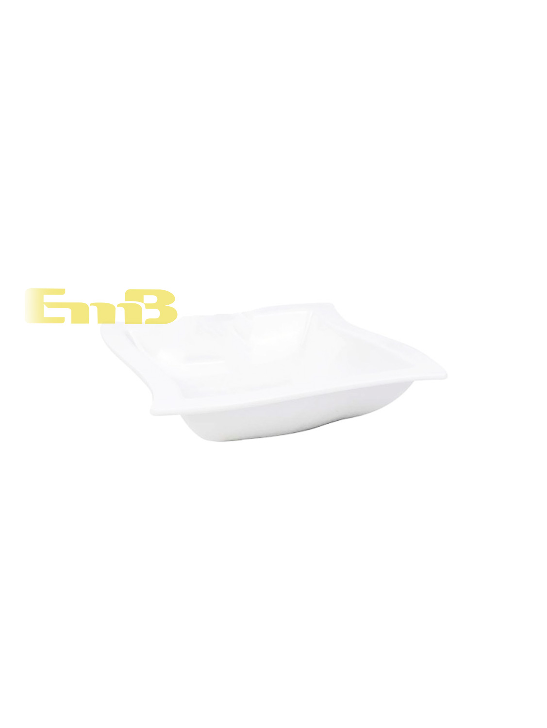 WS密胺白色方碗 40/8.2寸 22155 | EMBFOOD