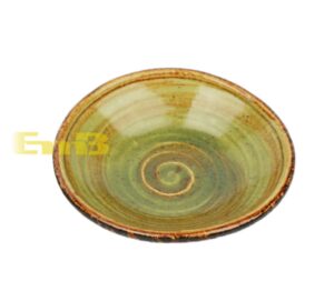 GM棕绿小圆碟 1*100 11x3cm | EMBFOOD