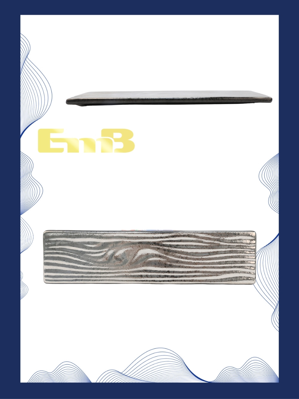 GM黑银木纹长条盘 1*40或42 35x9cm | EMBFOOD