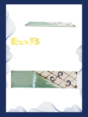 GM青白印鱼寿司平板盘 1*25 41x10.5cm | EMBFOOD